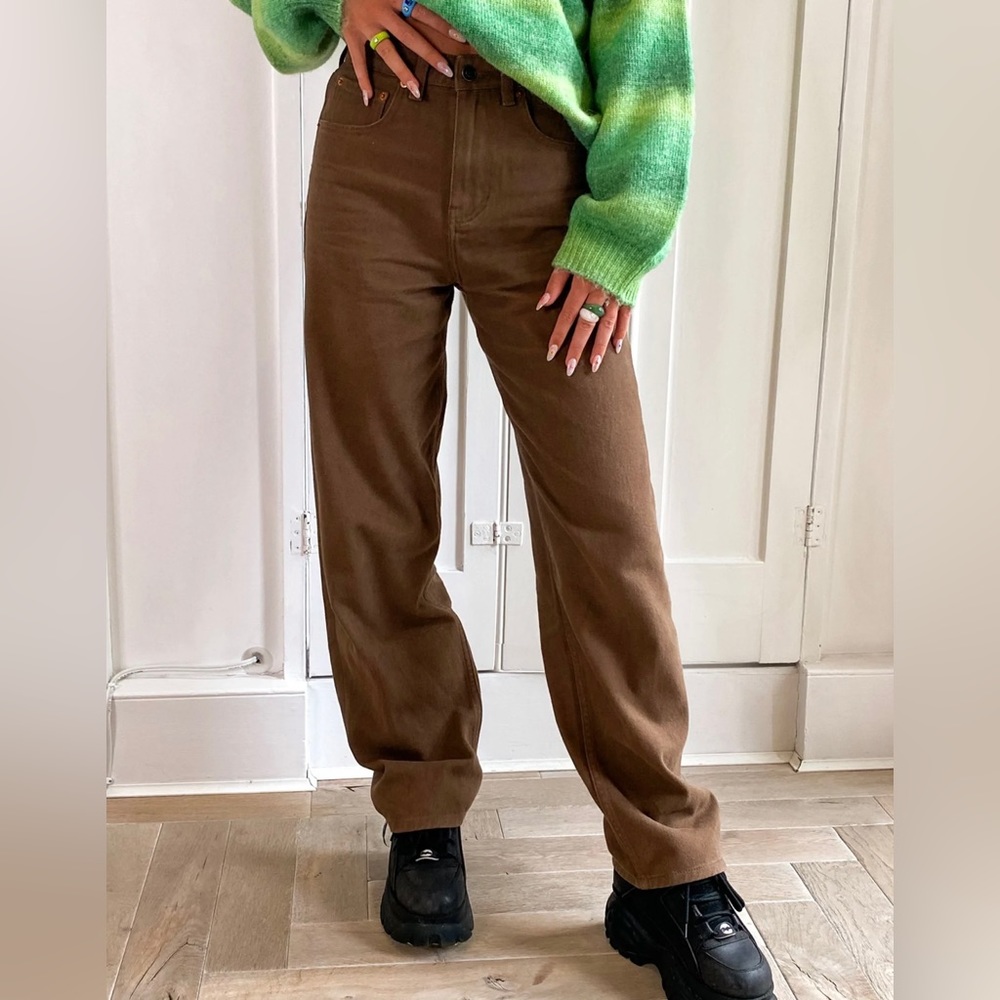Parallel Jeans in Rich Brown
